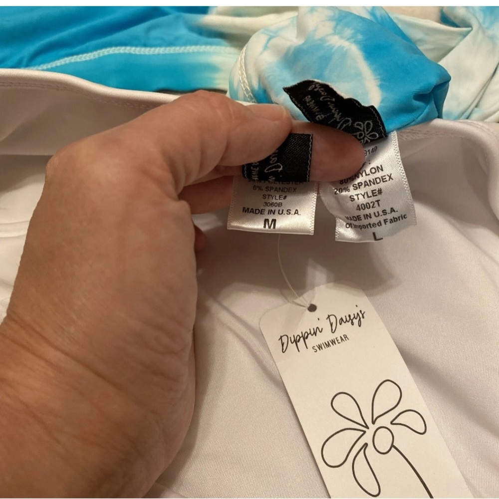 Dippin' Daisy's Crystal Blue and White Tie Dye Bikini - Picture 3 of 13